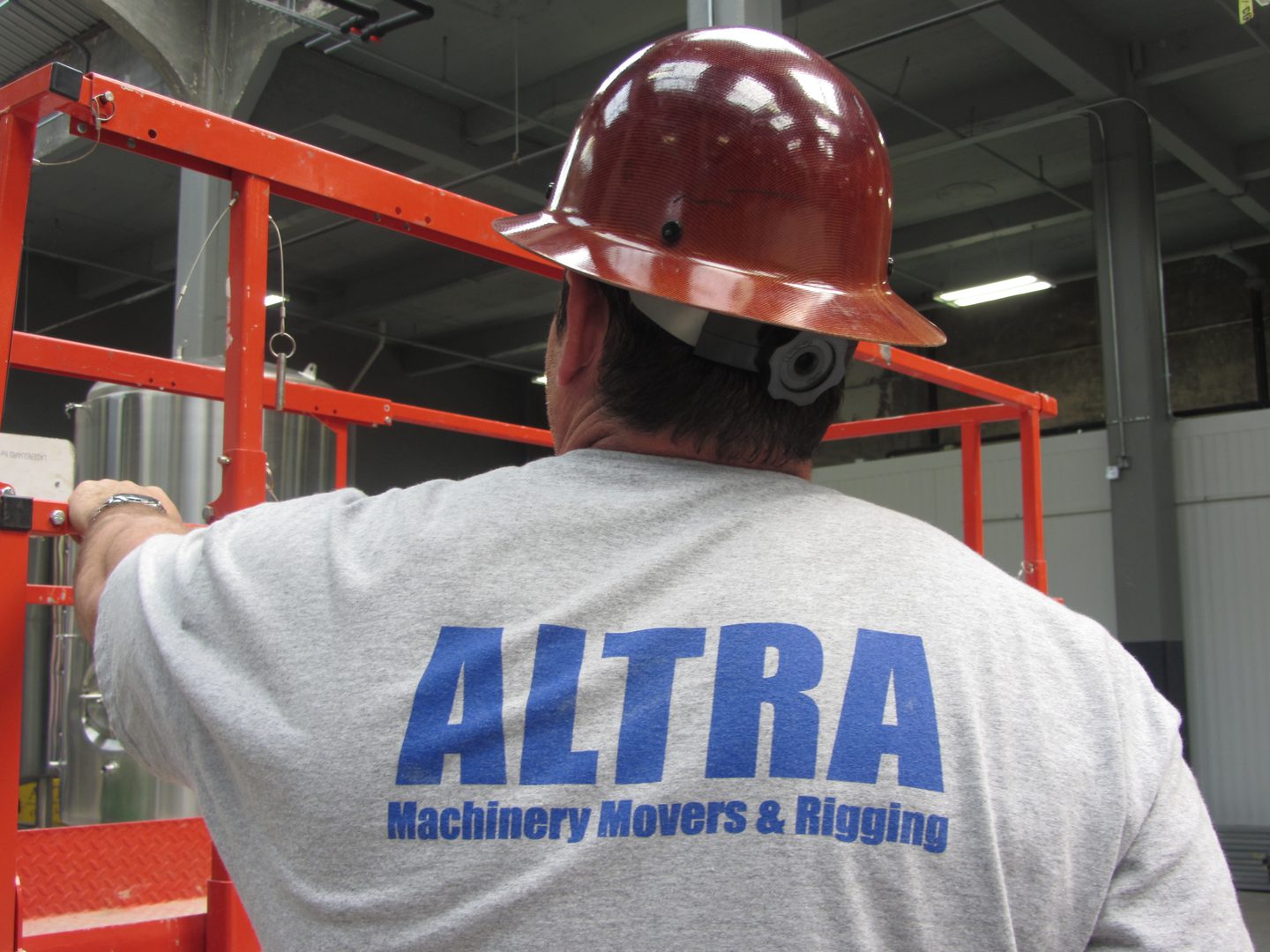 Industrial worker in a factory setting