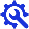 Modern digital tech icon